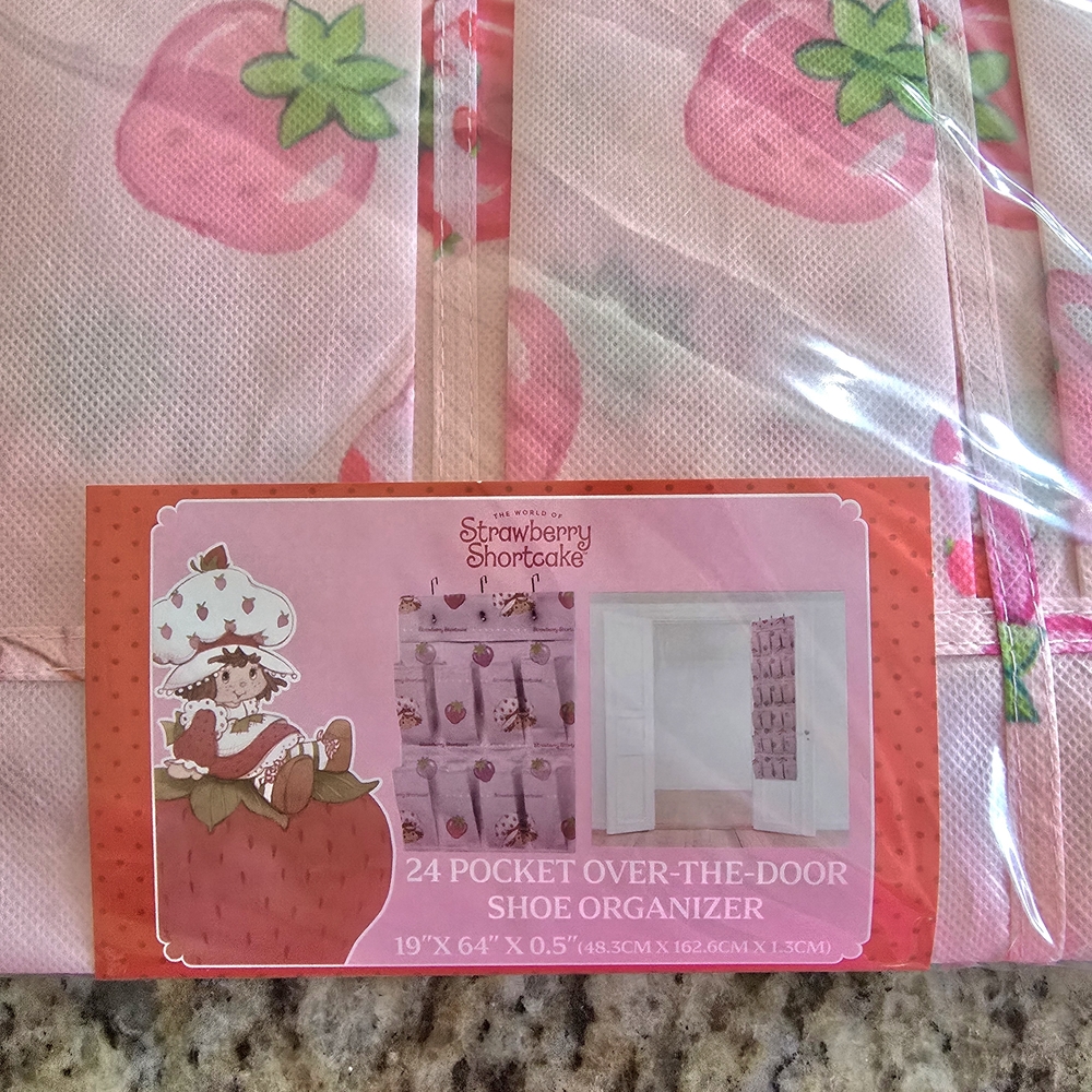 Strawberry Shortcake Pink Over-the-Door Shoe Organizer